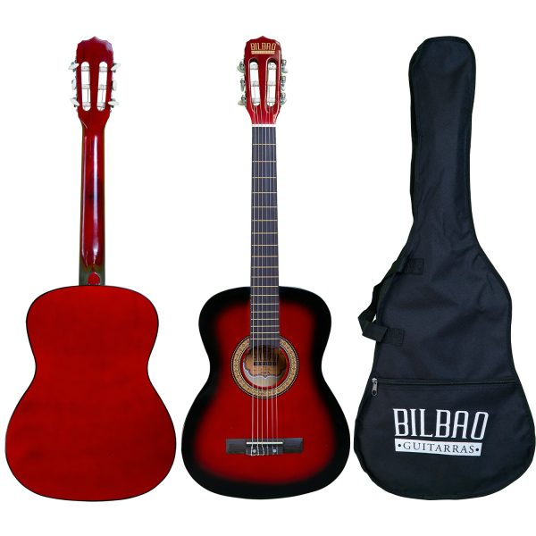 Guitarra Acustica 34&quot; Bilbao Roja ( BIL-12-rb )