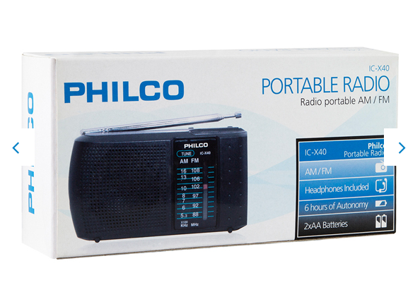 Radio Portatil AM/FM philco IC/X40