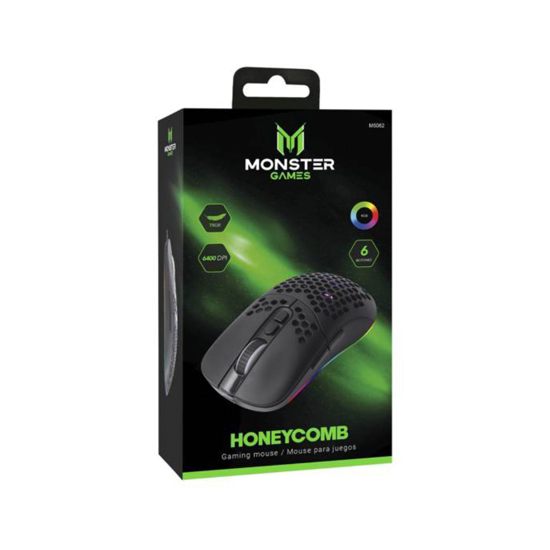 MOUSE GAMER MONSTER HONEYCOMB M5062