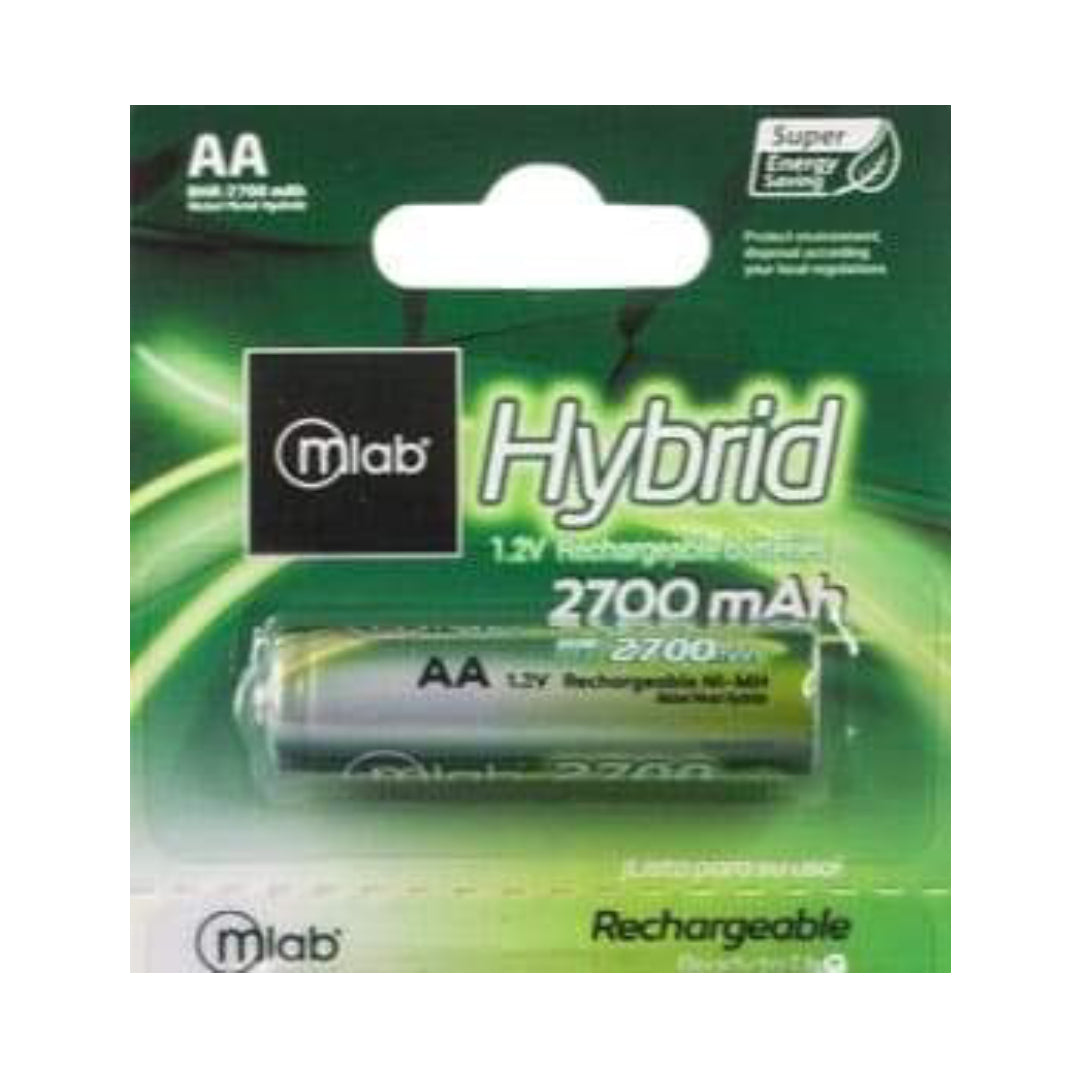Baterias Pila AA x 1 Mlab Recargable 2700 mAh
