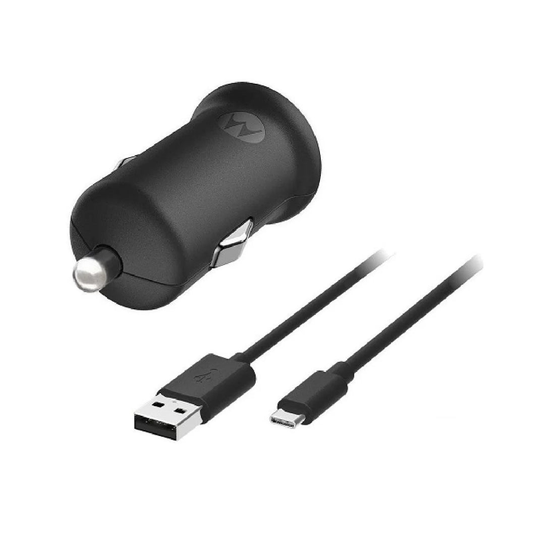 CARGADOR AUTO 18W + CABLE TIPO C MOTOROLA SJV100-C