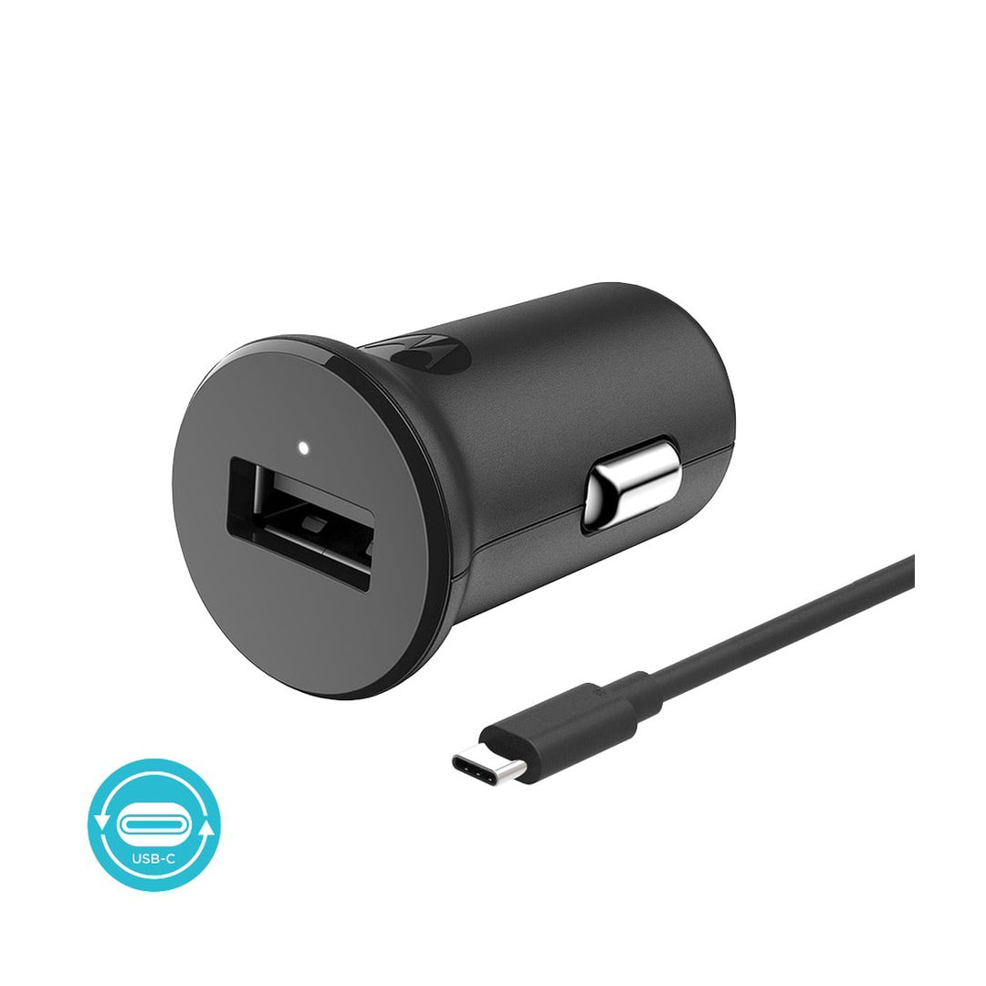 CARGADOR AUTO 18W + CABLE TIPO C MOTOROLA SJV100-C
