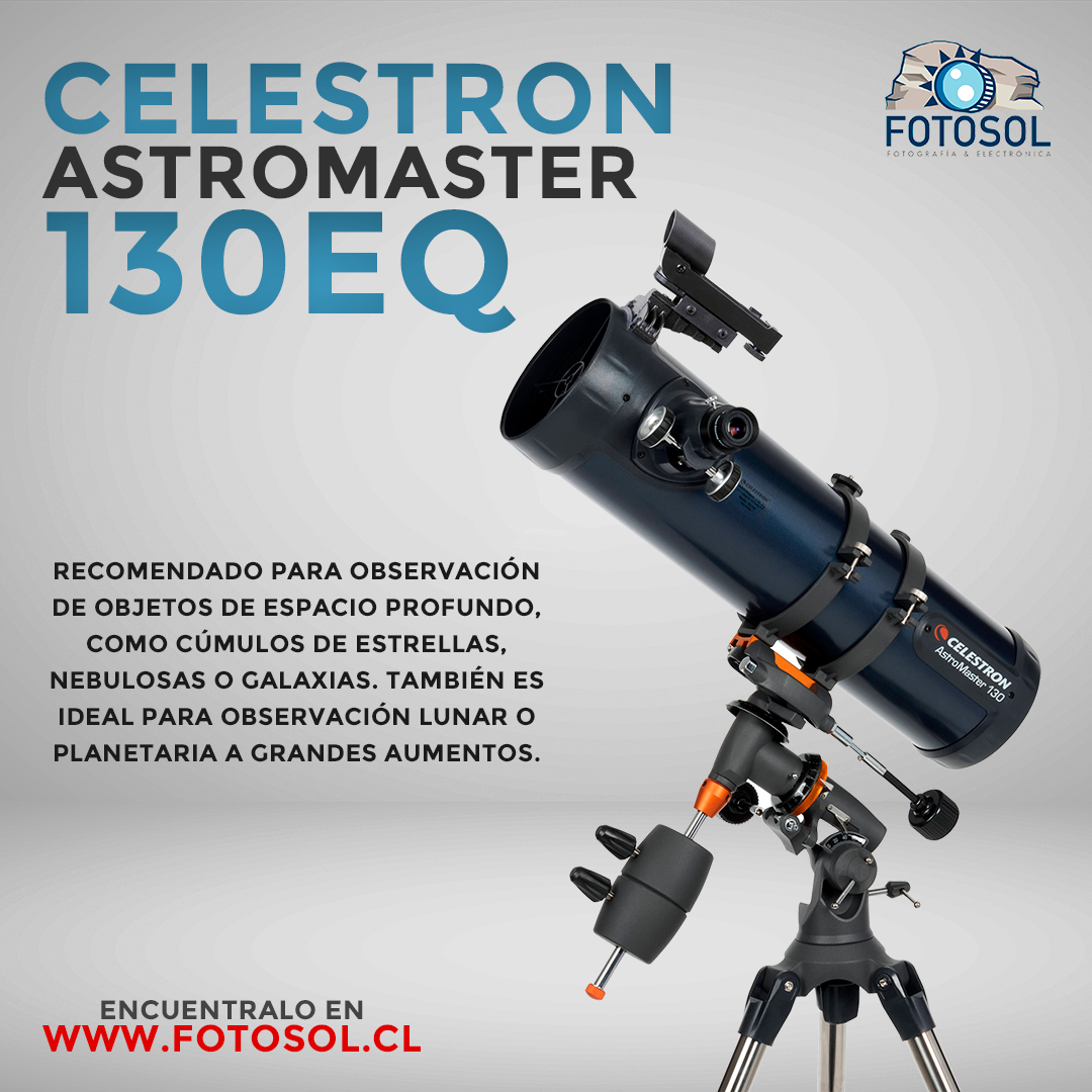 Telescopio Celestron AstroMaster 130EQ Newtoniano (31045)