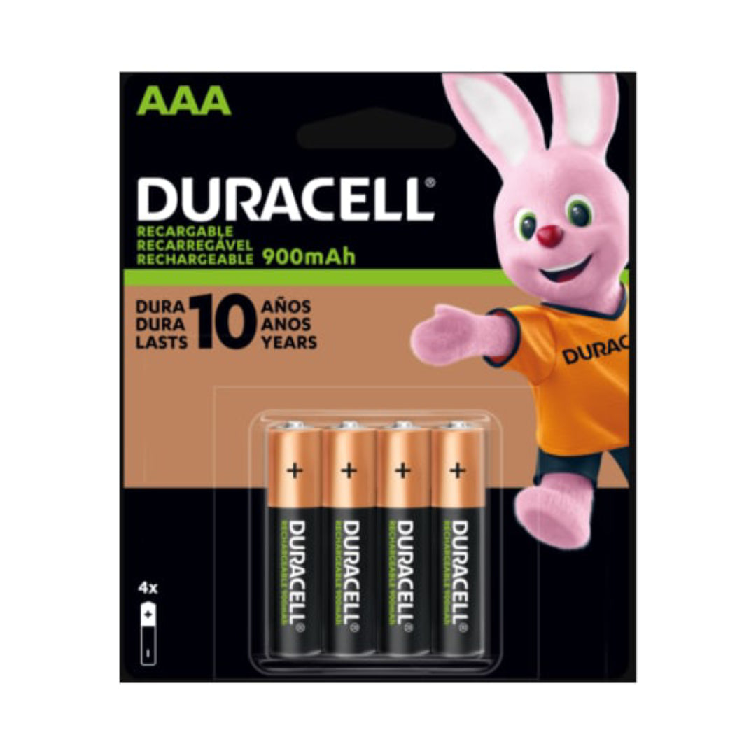 Pilas Duracell AAA x 4 Recargables