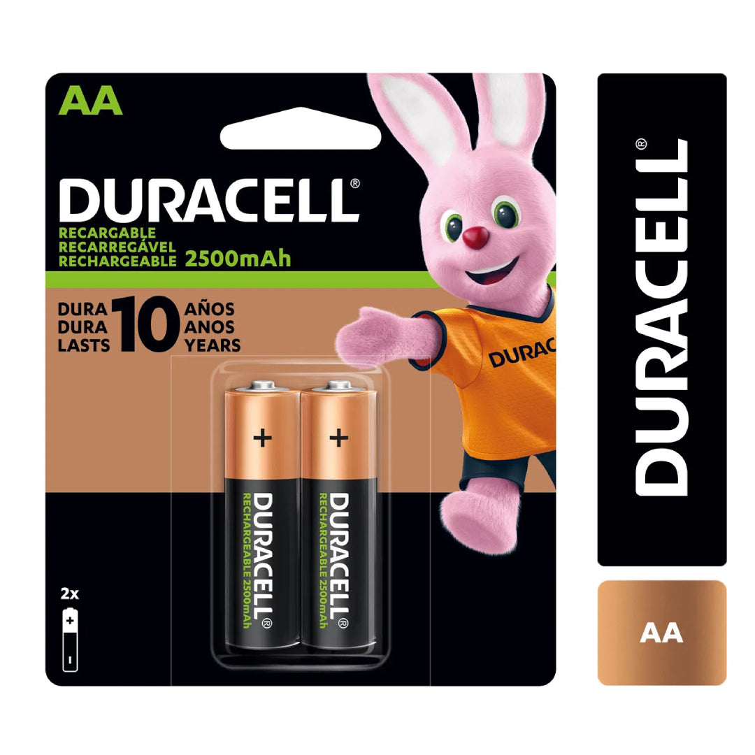 Pilas Recargables AA Duracell