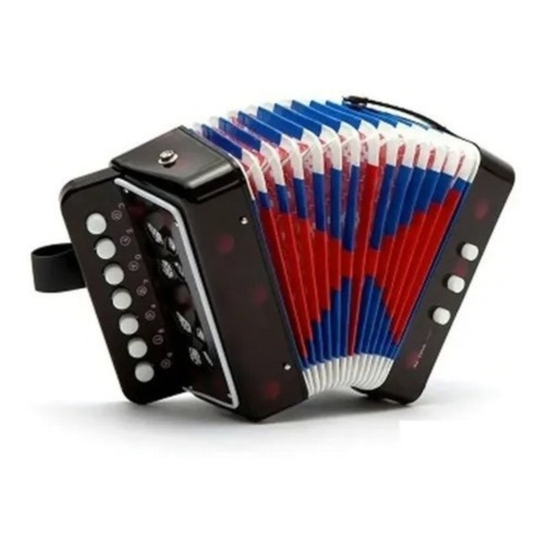 Acordeon Para Niño Negro 7 Notas Nutech