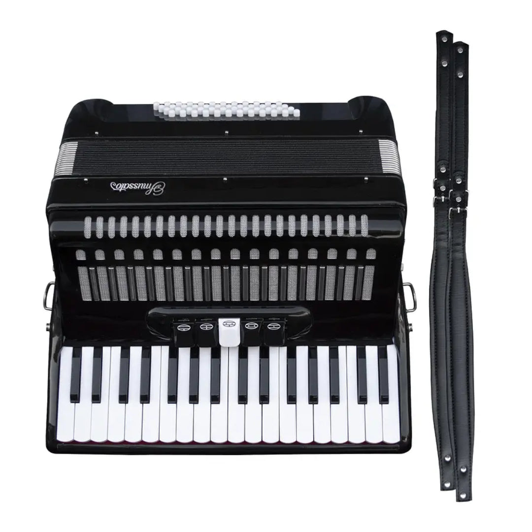 Acordeón 48 bajos 34K Negro Smussato 1307BK