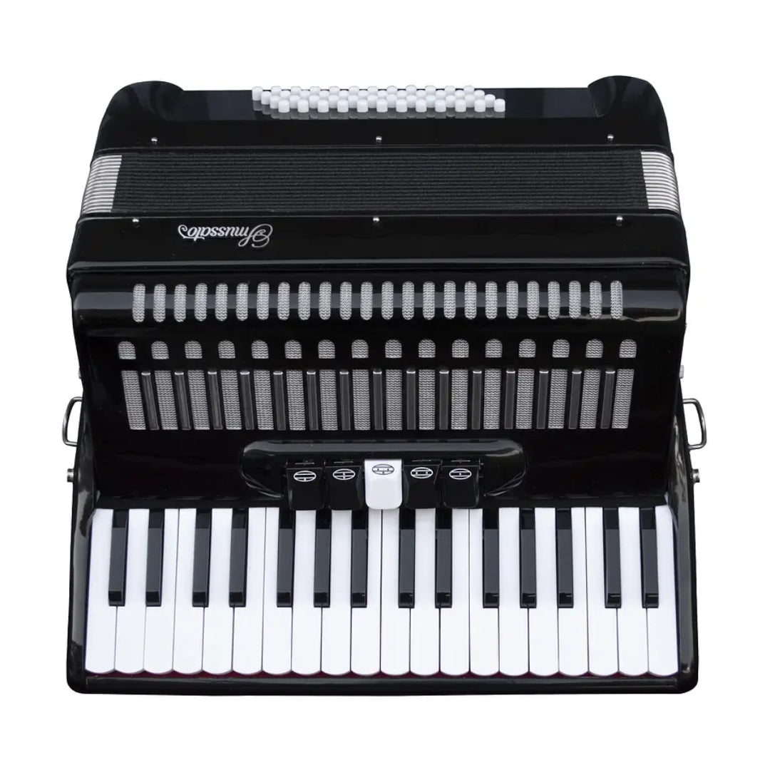 Acordeón 48 bajos 34K Negro Smussato 1307BK
