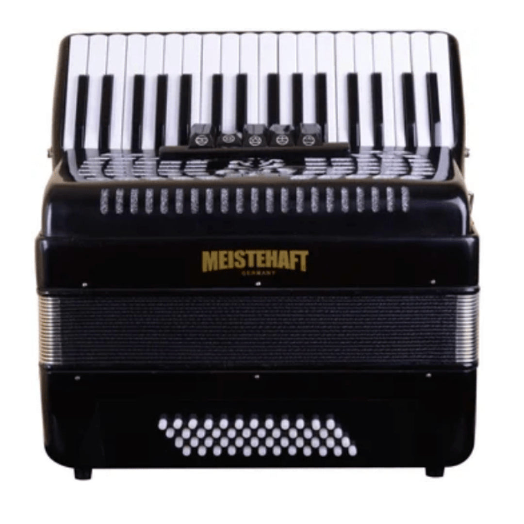 Acordeon 48 Bajos 5 Registros Negro Meistehaft