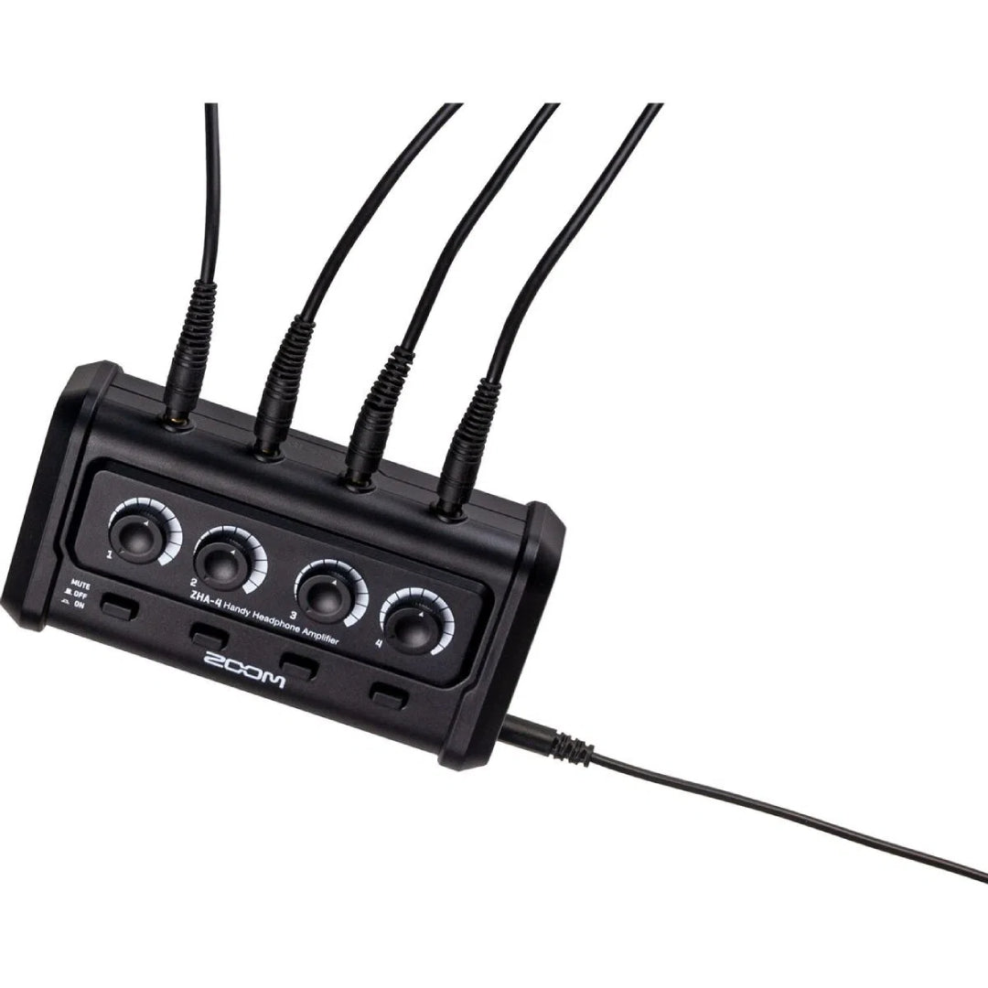 AMPLIFICADOR DE AUDIFONOS 4 CANALES ZOOM ZHA-4