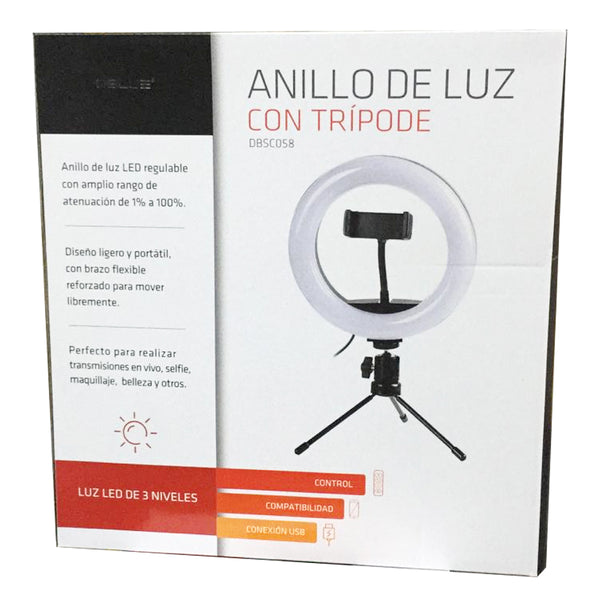 Aro de luz discount para celular grande