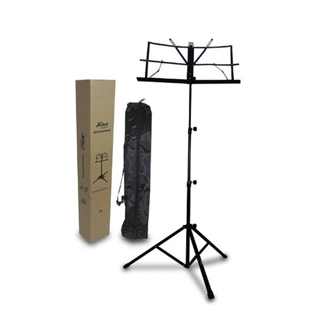 Atril Para Partituras Nutech Negro Con Funda 5804