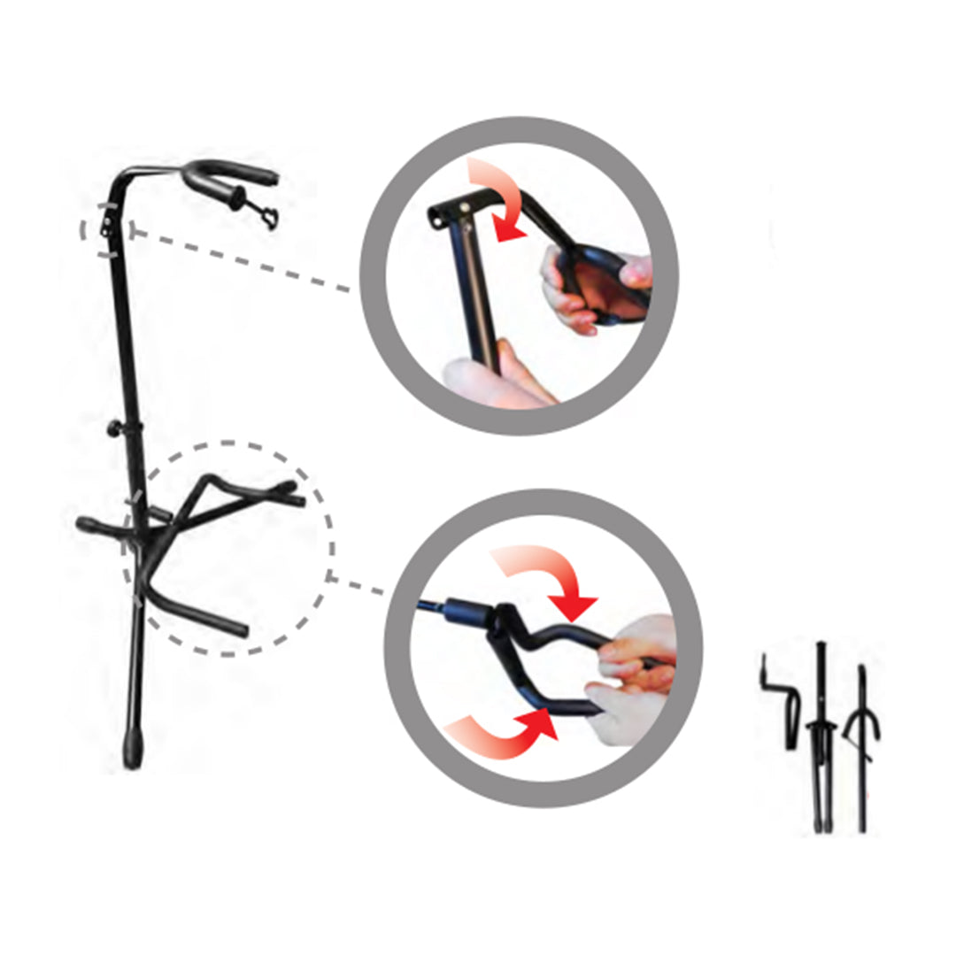 Atril Soporte Metálico Para Guitarra Nutech ( 6420 )
