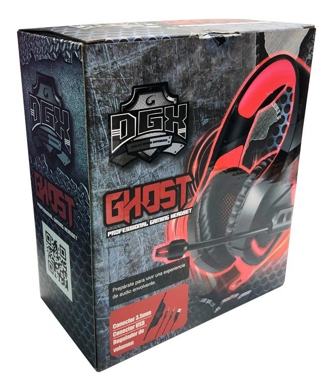 Audífonos Gamer DGX Ghost conector 3,5 y usb (310003)