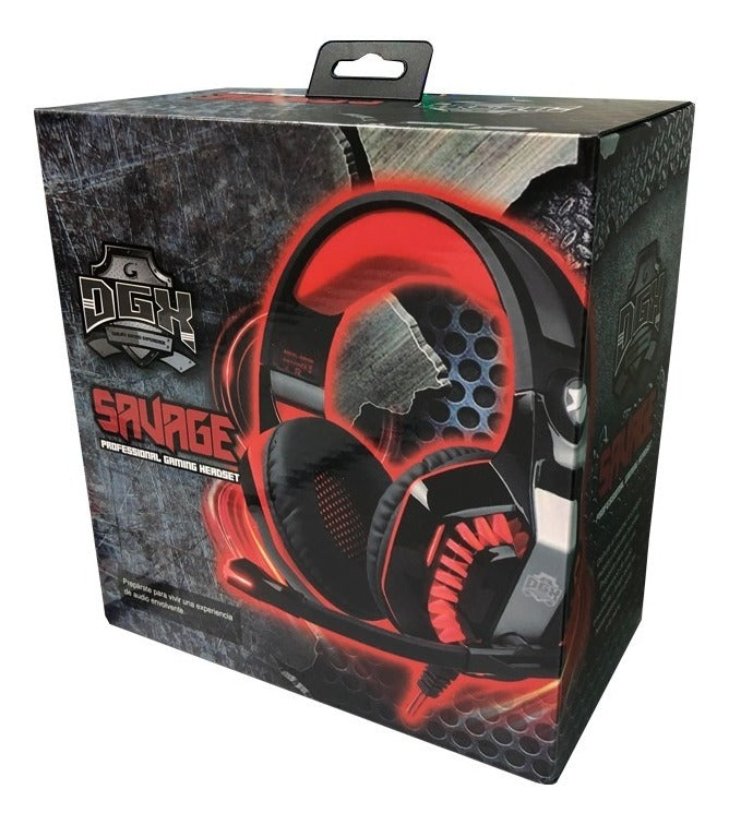 Audífonos Gamer DGX Savage conector 3,5 y usb (310005)