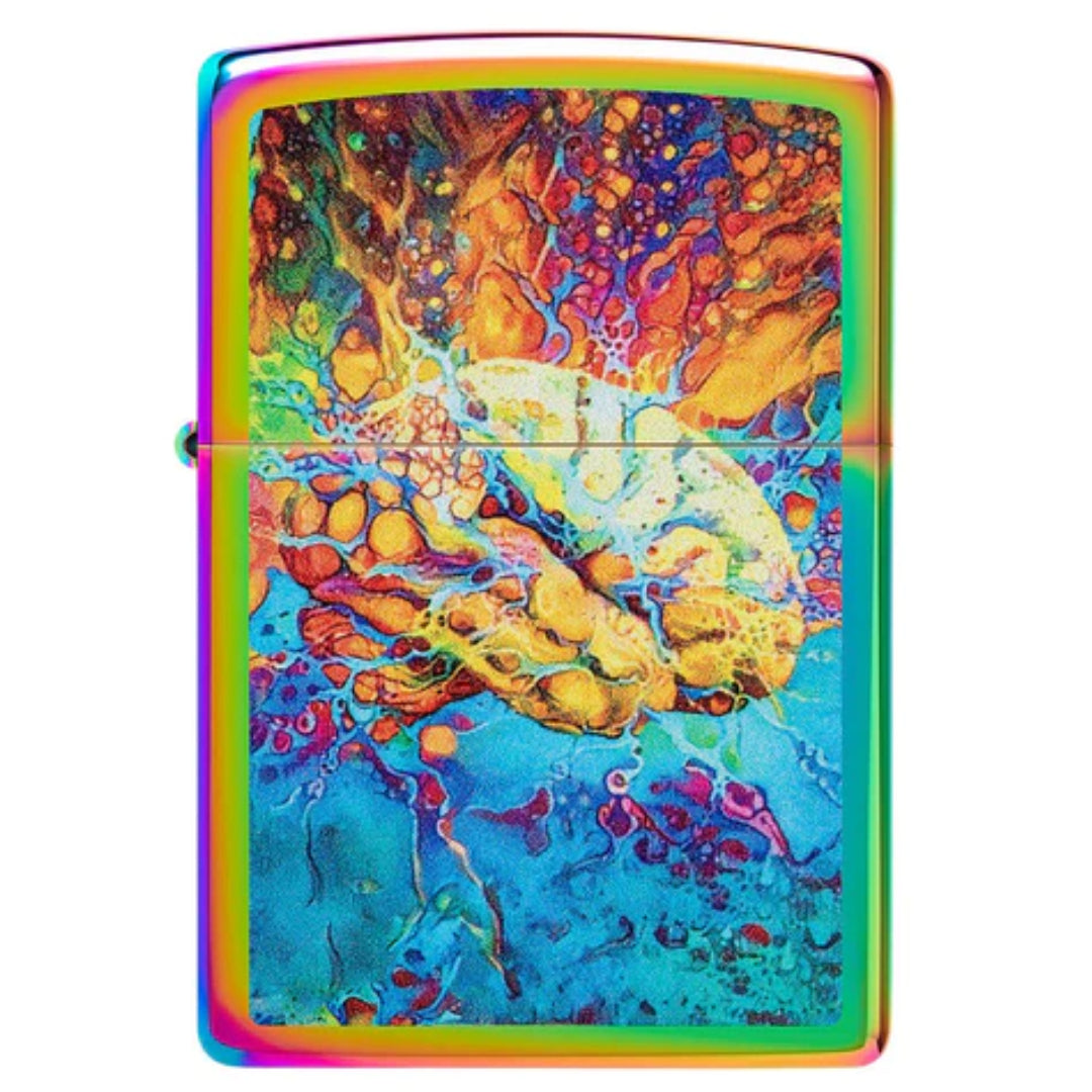 ZIPPO 49787 PSYCHEDELIC BRAIN DESIGN
