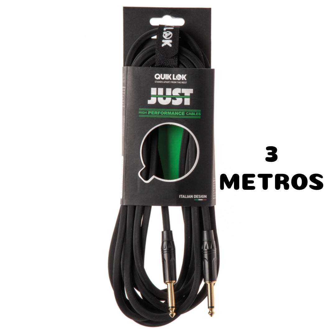 Cable de instrumento (plug-plug) 3 Metros QUIK LOK