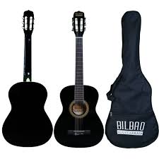 Guitarra Acustica 34&quot; Bilbao Negra ( BIL-12-BK )