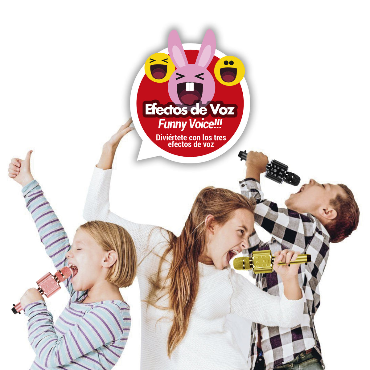 Micrófono Parlante Bluetooth Karaoke Mlab  Lil Voice2 ( 8911 ) rosado