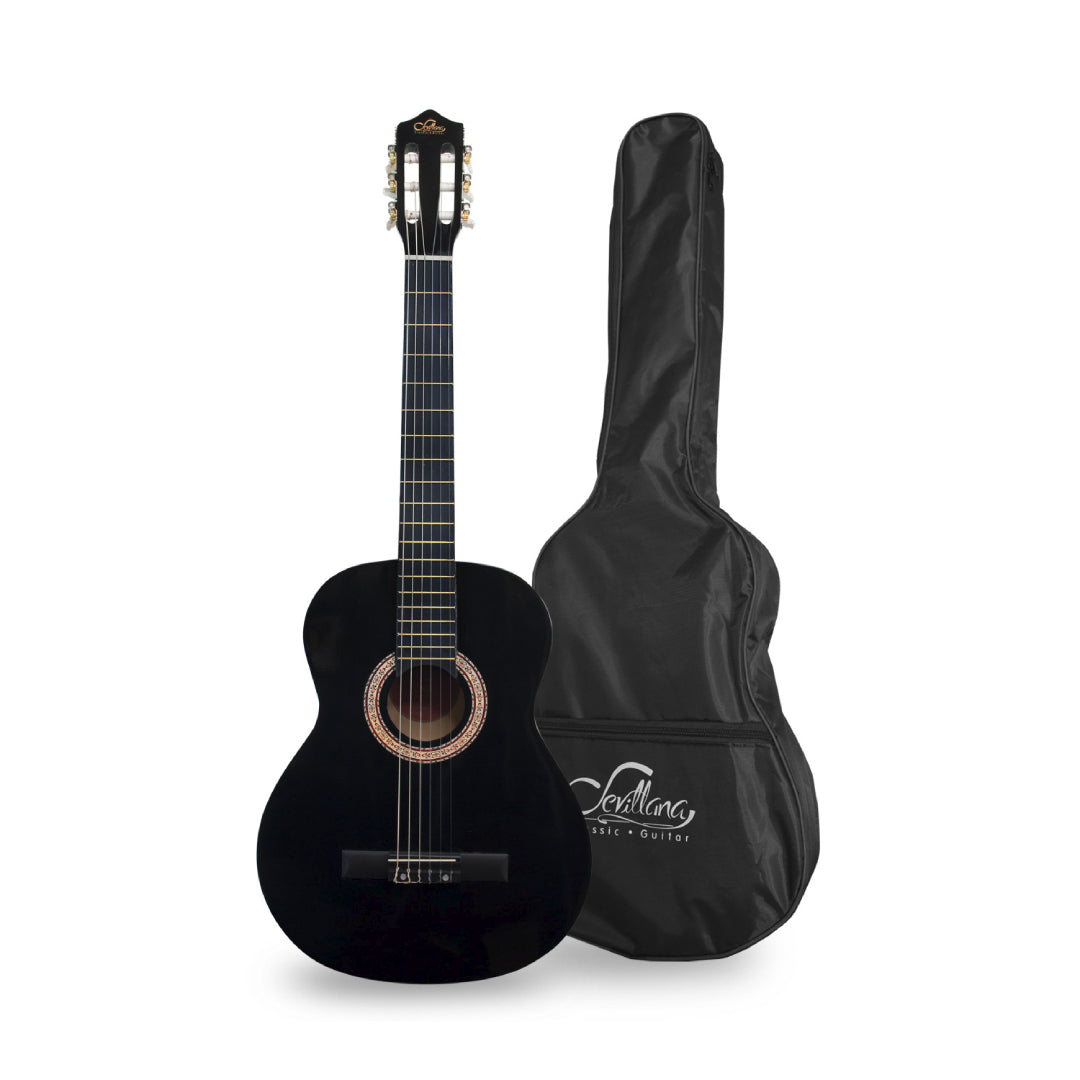 Guitarra Clasica 34" C/F Negra SEVILLANA 8460