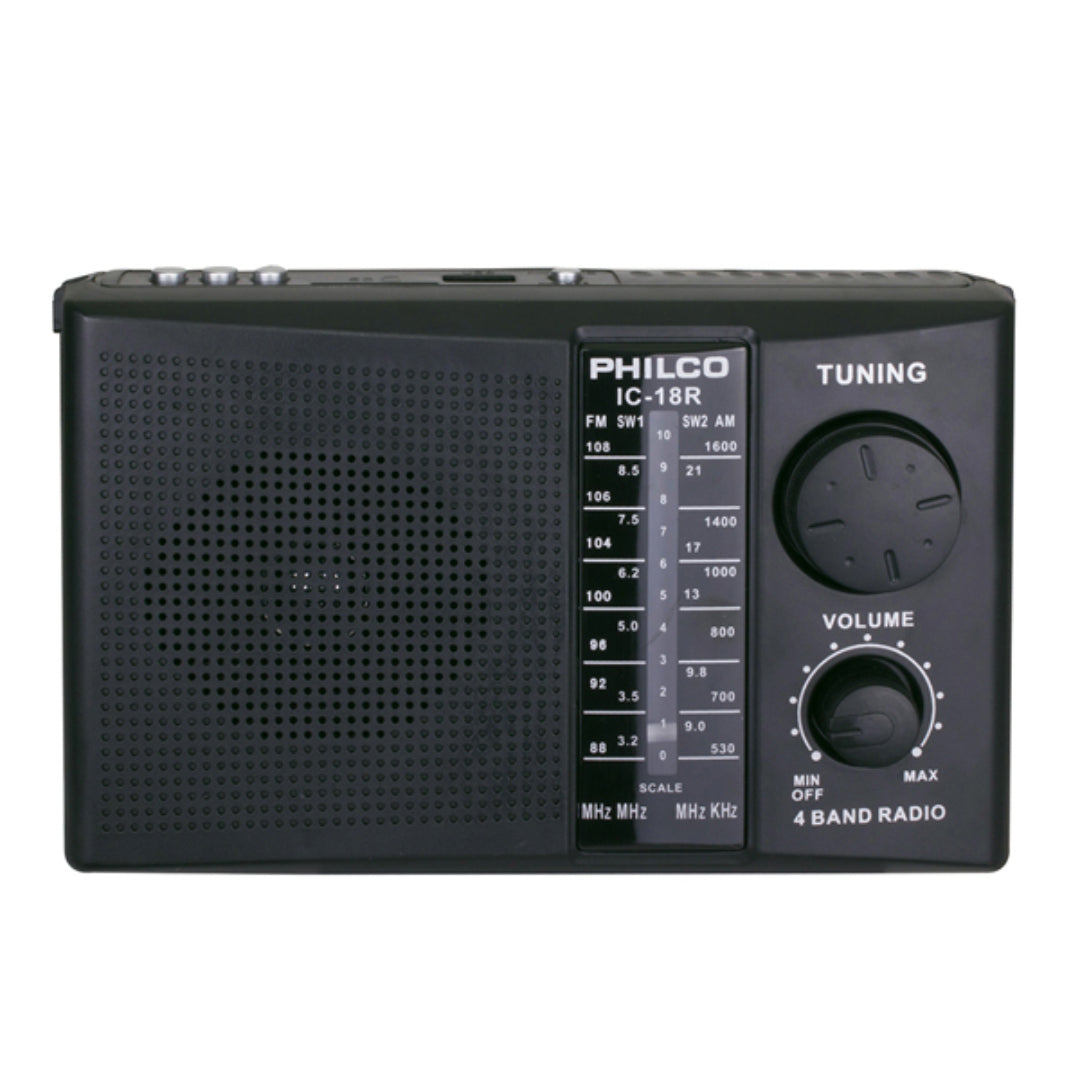 RADIO FM-AM-SW 4 BANDAS RECARGABLE PHILCO ICF18