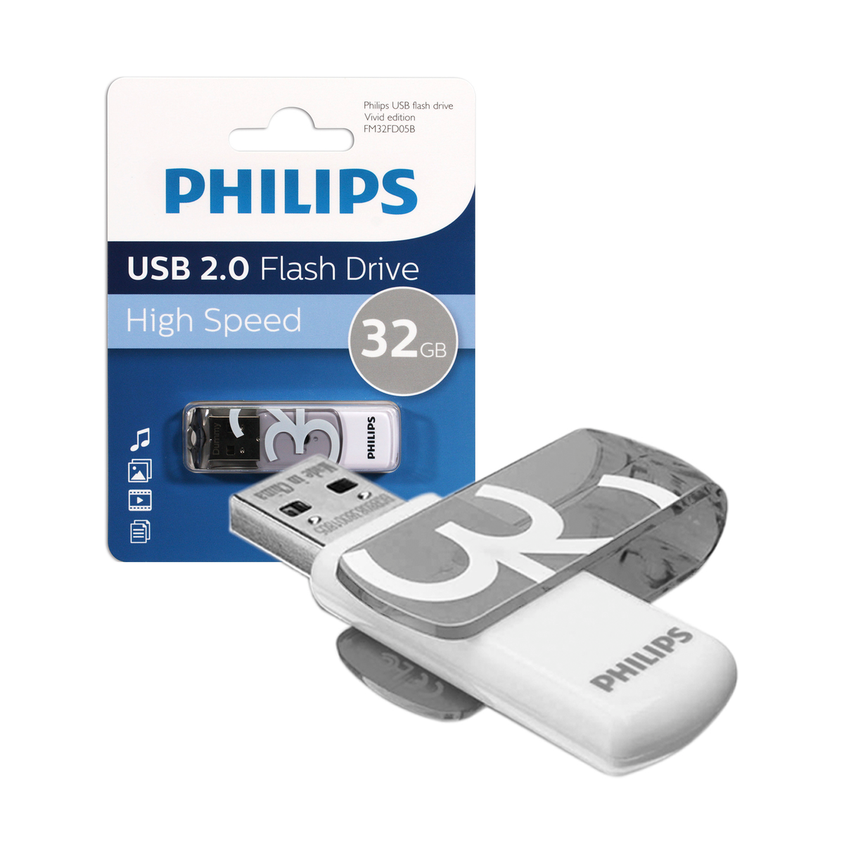 Pendrive Philips USB 32GB Vivid 2.0