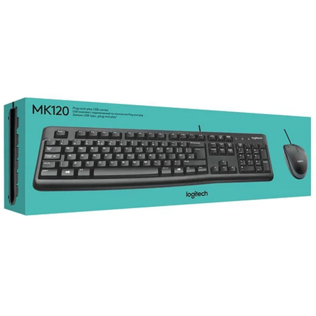 Kit Teclado + Mouse Alambrico Logitech MK120