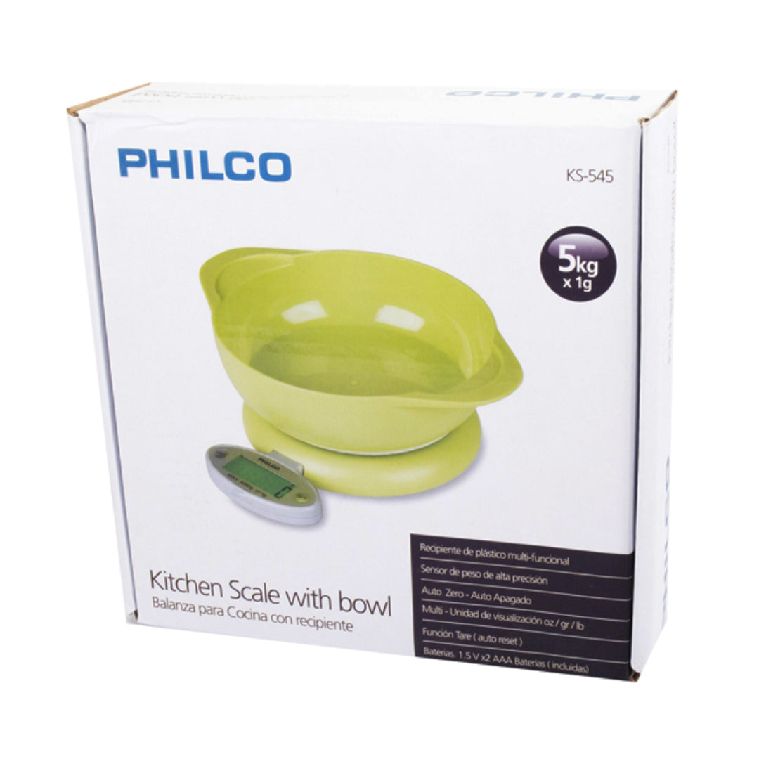 Balanza / pesa De cocina Bowl Philco KS-545