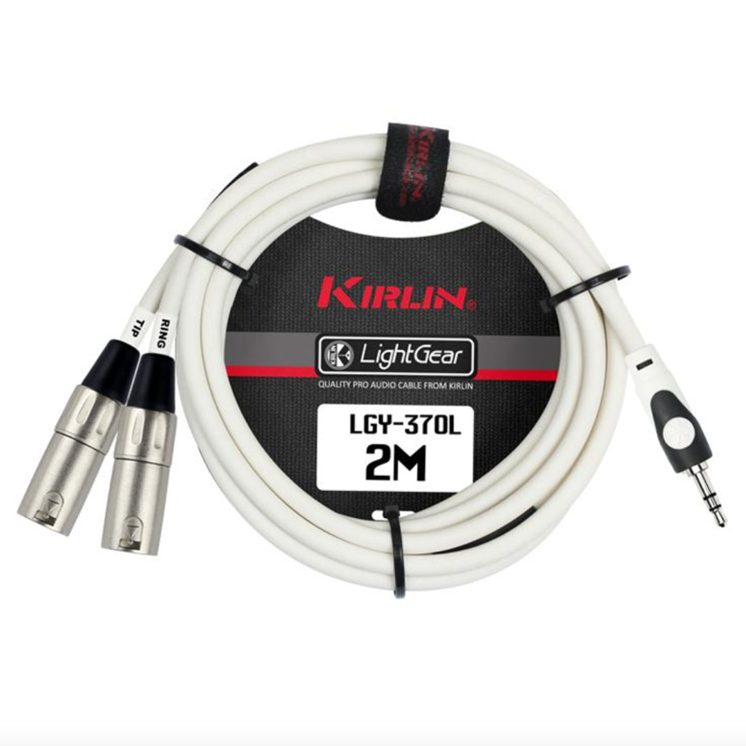 Cable 3.5mm a X2 XLR 2M KIRLIN LGY-370L