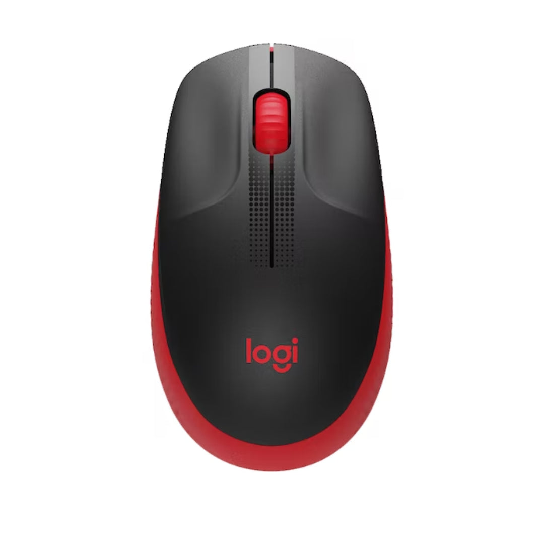 Mouse Inalámbrico Logitech M190 Negro/Rojo