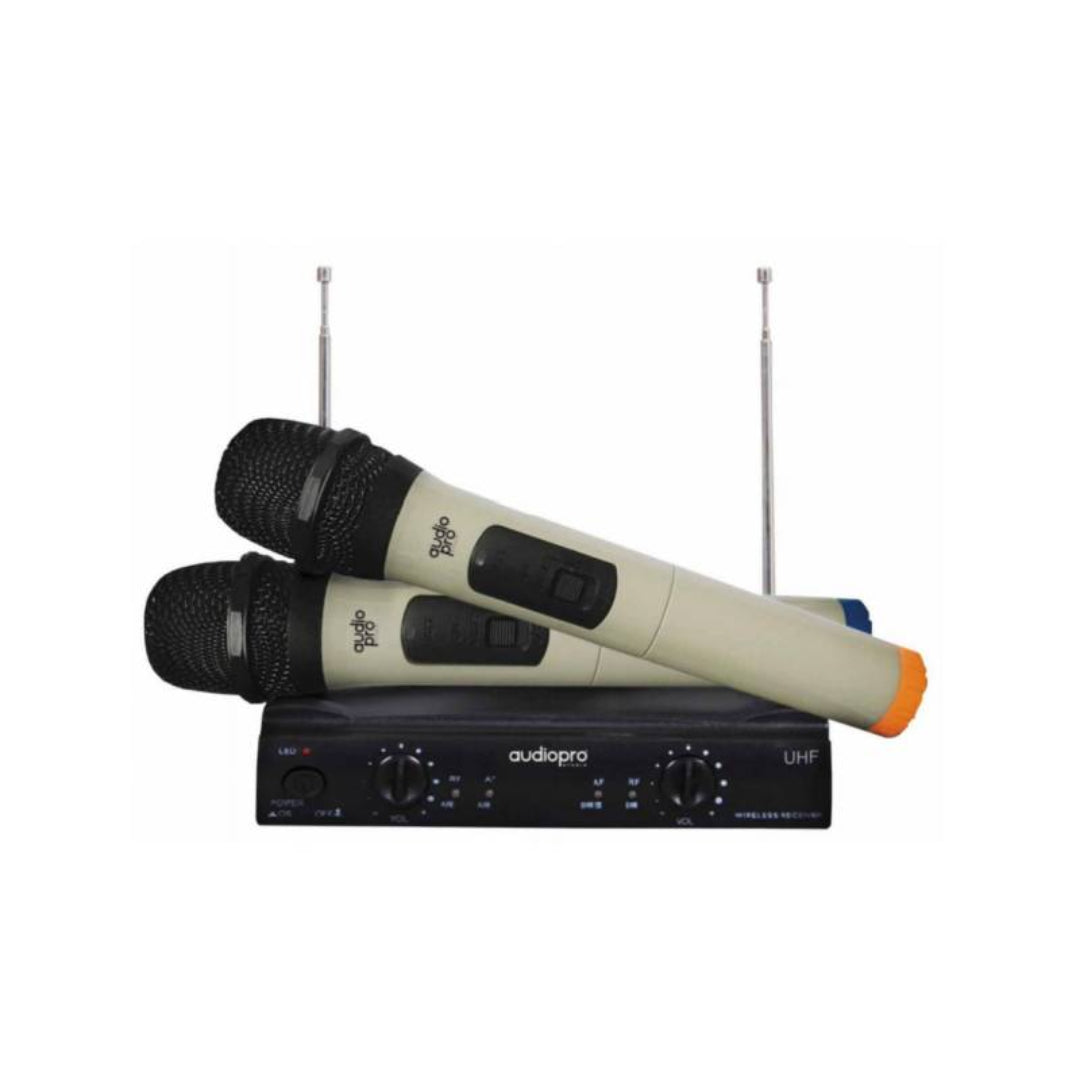 Micrófono Inalámbrico UHF Doble AUDIO PRO (AP02040)
