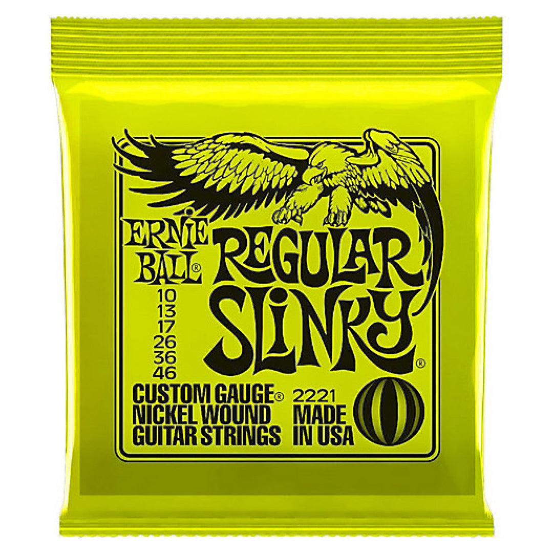 SET Cuerdas Ernie Ball - Guitarra Eléctrica (Regular Slinky)