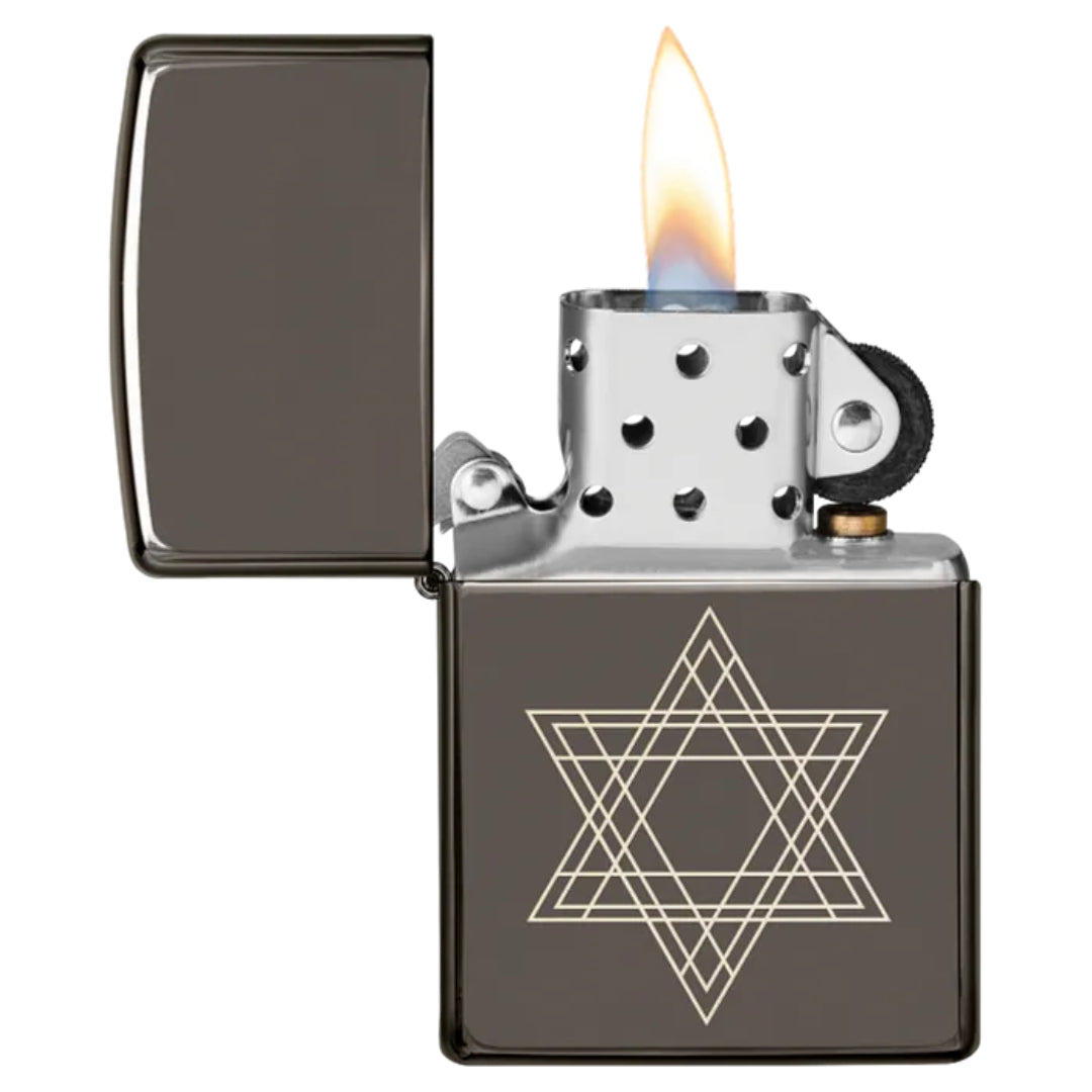 ZIPPO 49685 STAR OF DAVID DESIGN