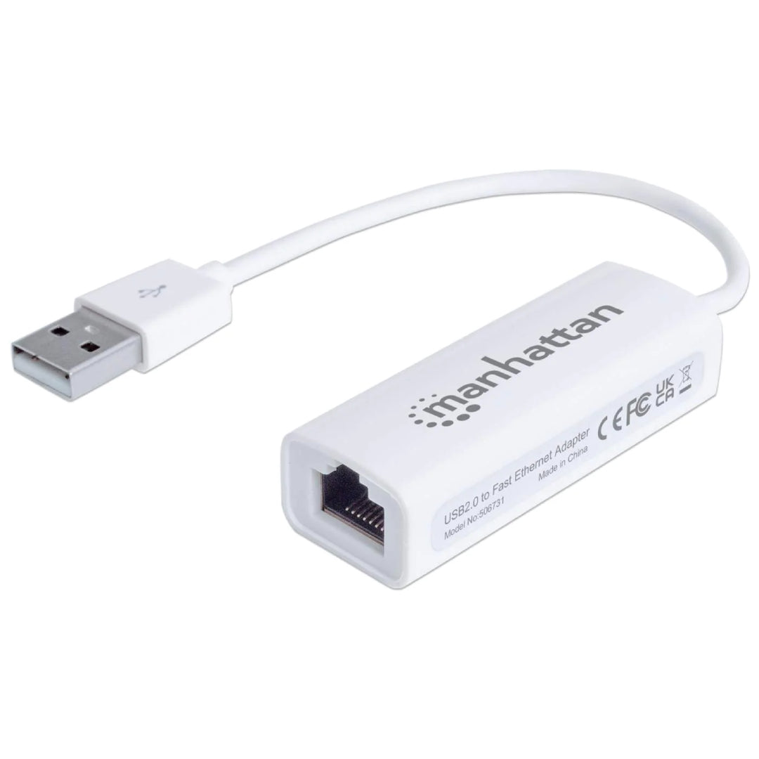 Adaptador USB 2.0 a Red Ethernet  Manhattan
