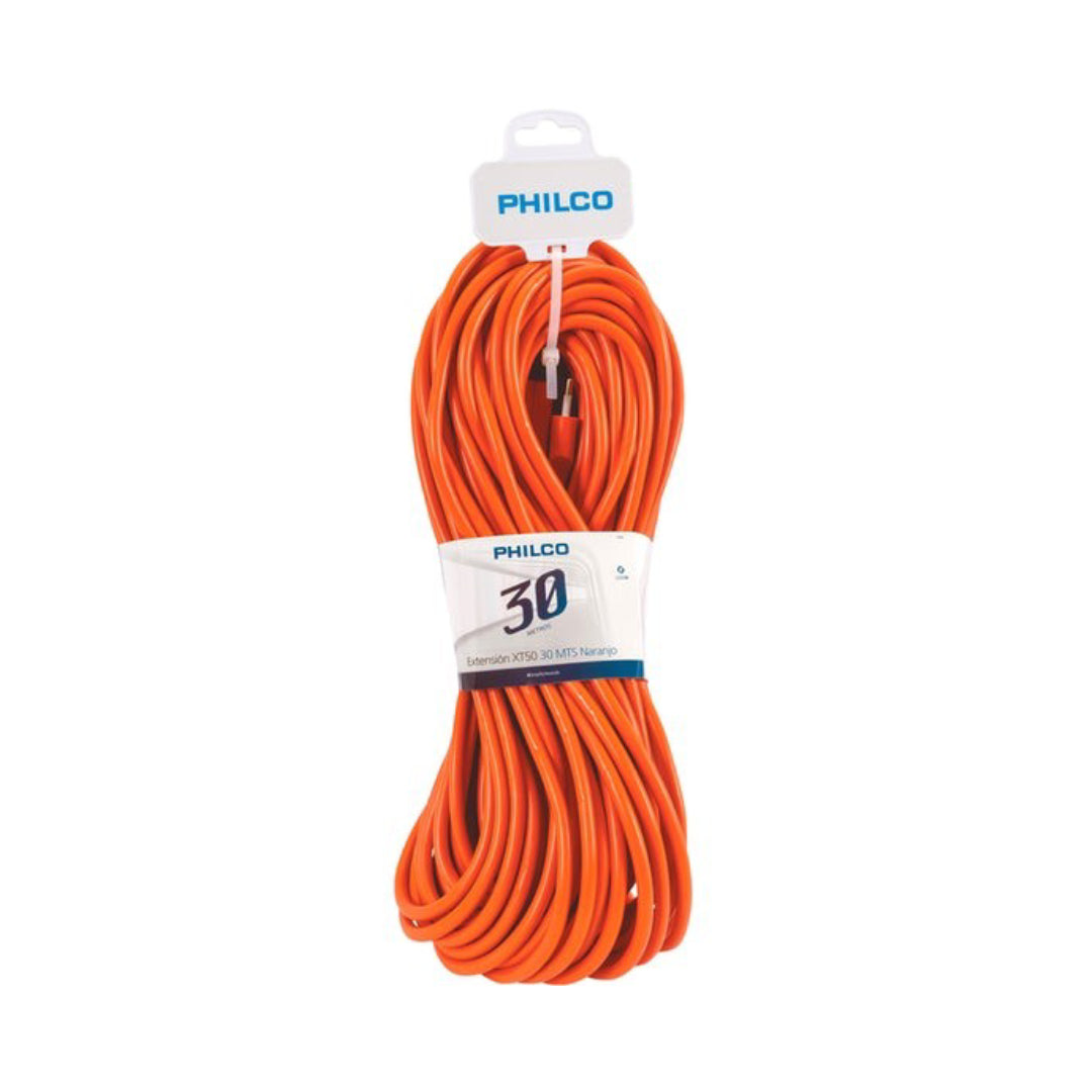 CABLE EXTENSION 30 METROS PHILCO XT50 NARANJO