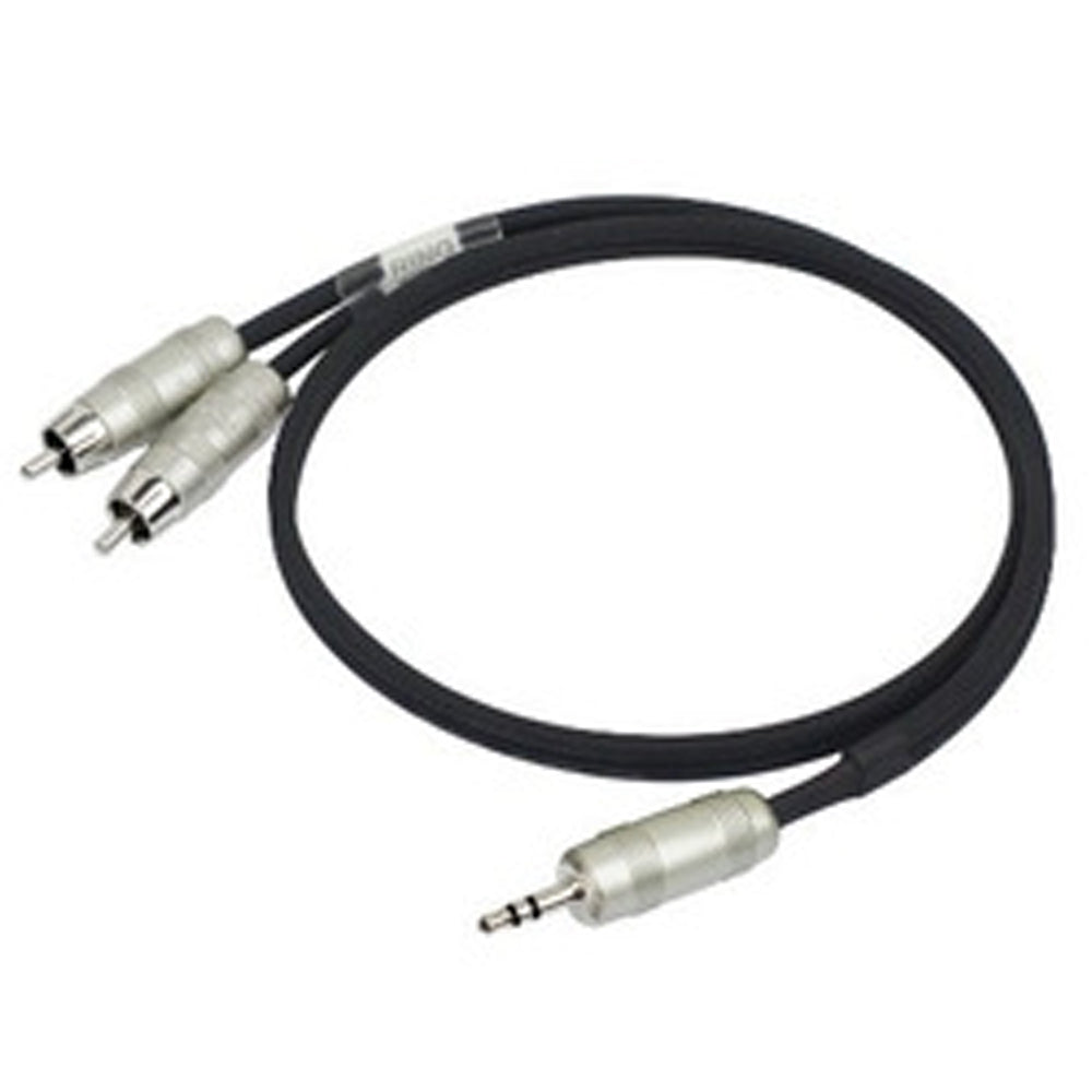 Cable Kirlin Mini Plug a 2 Rca ( Y-364PR ) 0.3M