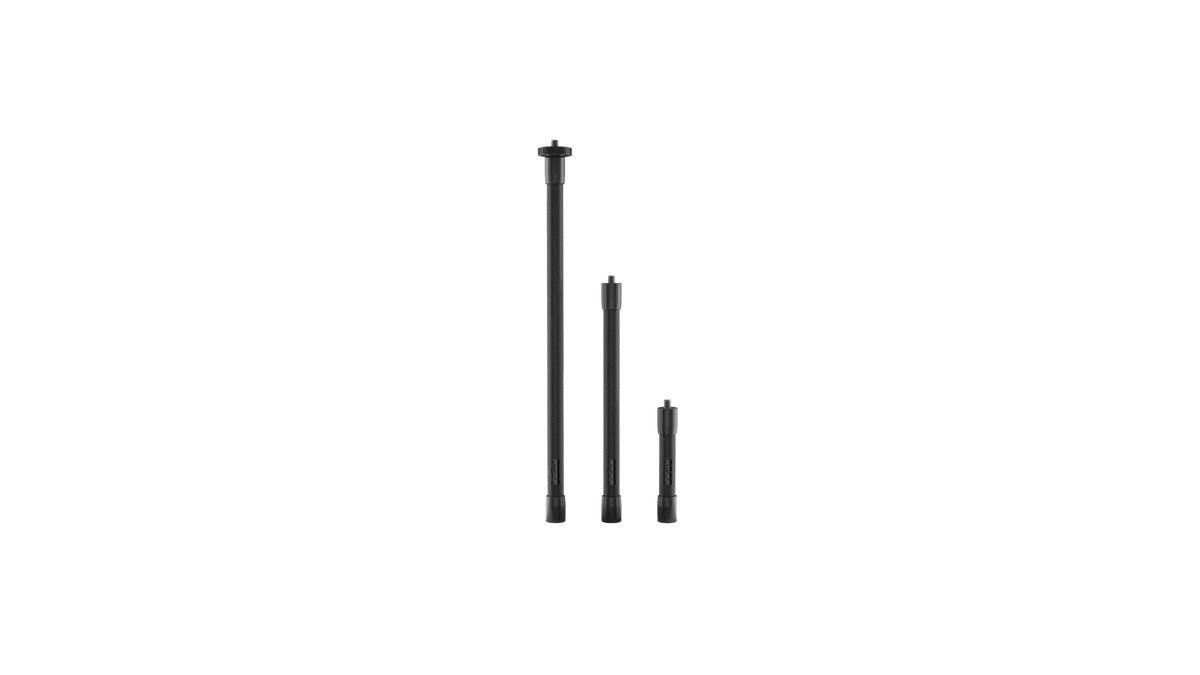 Juego de Extensiones Fibra de Carbono GoPro ACEXT-031 3 Varillas 10/20/30cm Tomas 360°