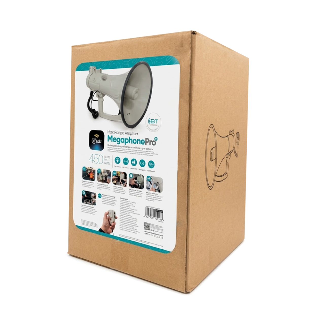 Megafono Mlab 45w USB Recargable Bluetooth 10016