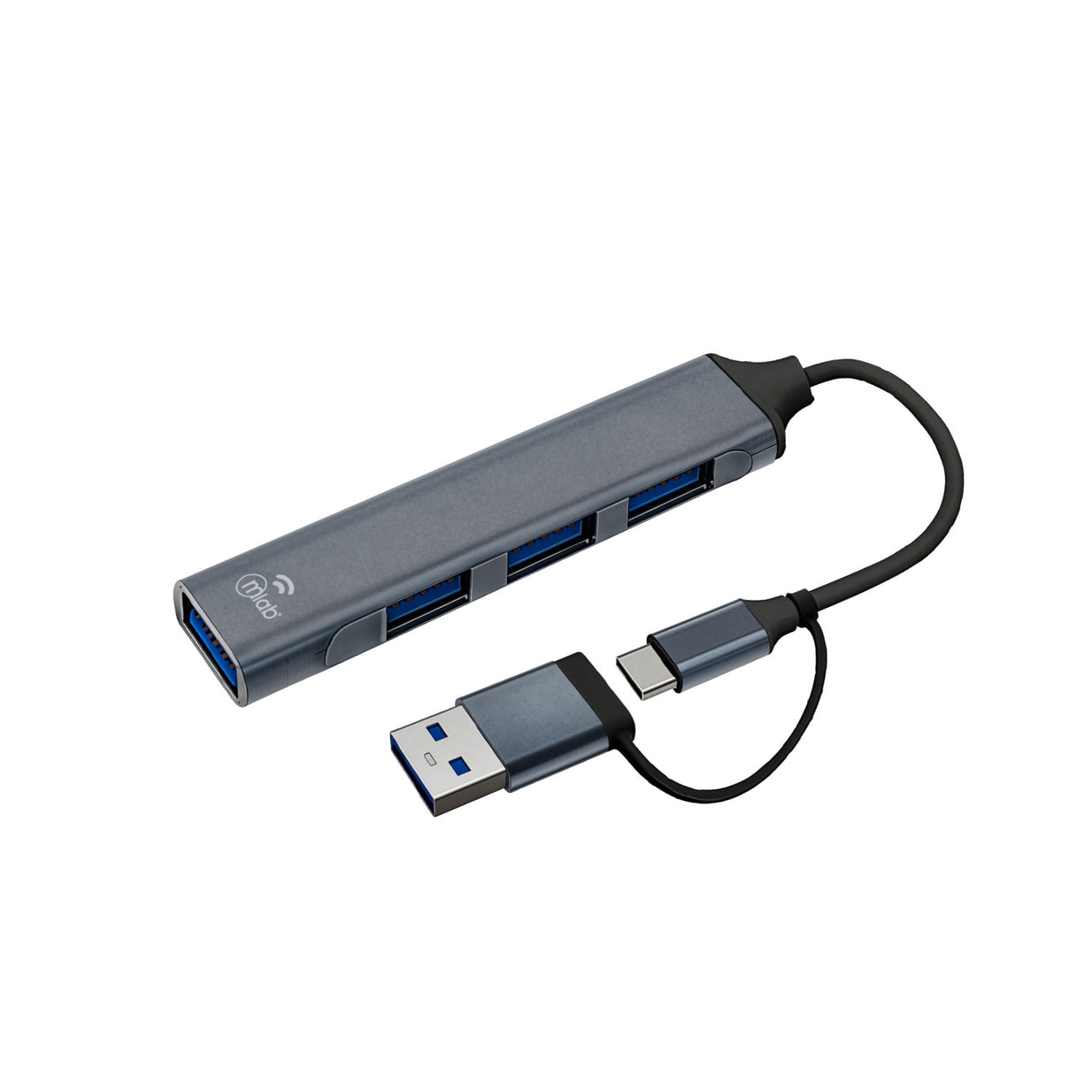 CABLE MLAB HUB 4 EN 1 TIPO C Y USB A 10019