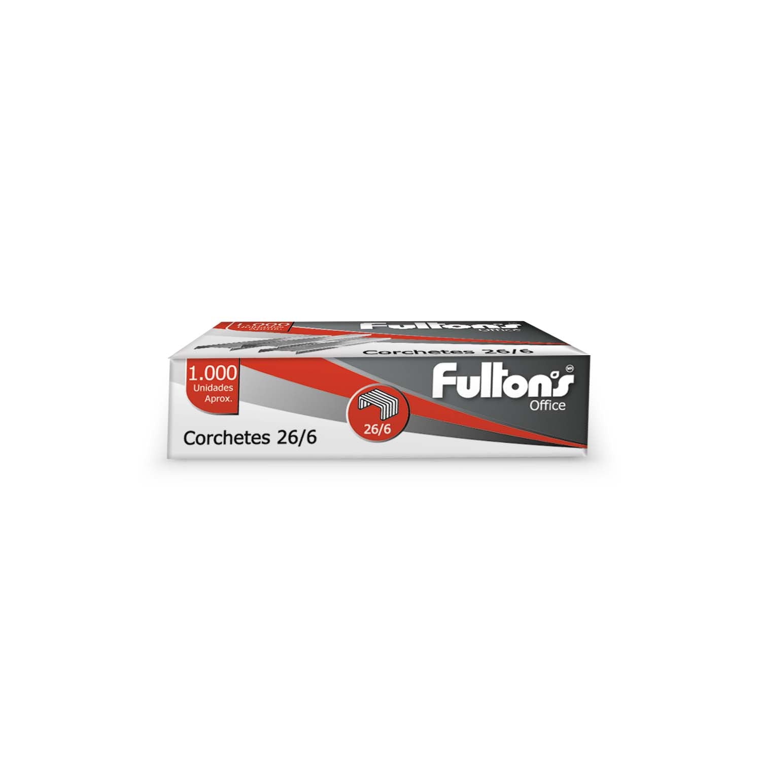 CAJAS de 1000 CORCHETES 26/6 FULTONS 107212 (PACK 10 UNIDADES)