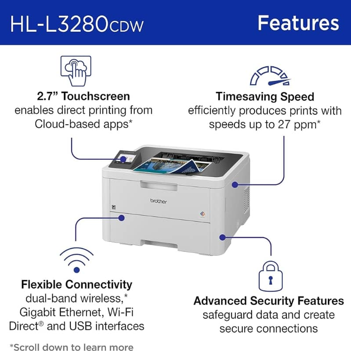 IMPRESORA LASER COLOR HL-L3280CDW BROTHER