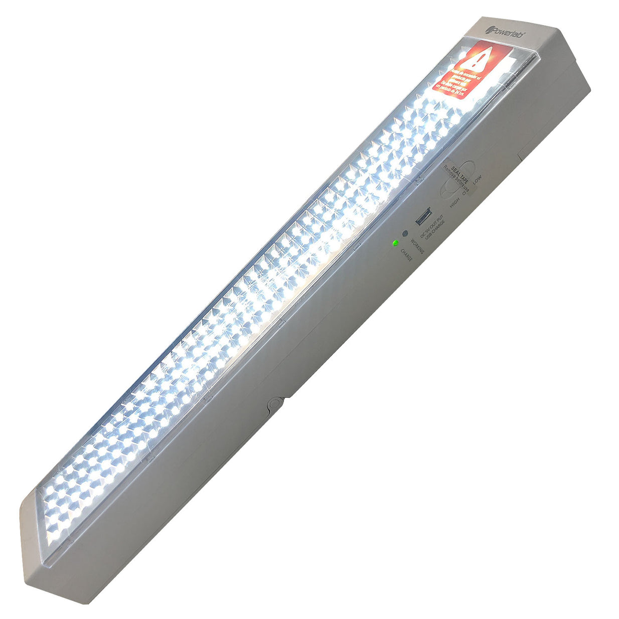 LAMPARA EMERGENCIA POWERLAB 160 LEDS USB 7261