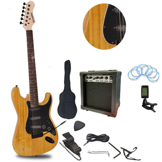 Pack De Guitarra Eléctrica Natural Scorpion PAC-49NA/BK