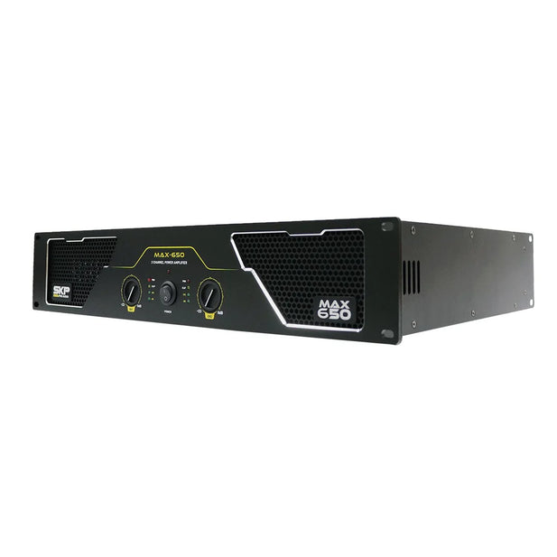 Amplificador de Potencia SKP MAX 650 Clase AB 650W Bridge 2x300W Rack 2U