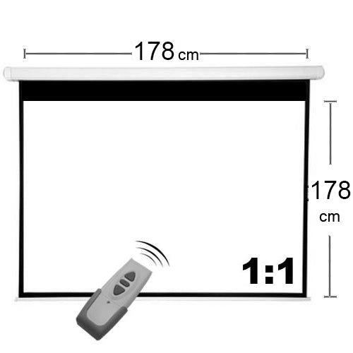 TELON ELECTRICO MURAL 178 X 178 Cms (CON CONTROL REMOTO)