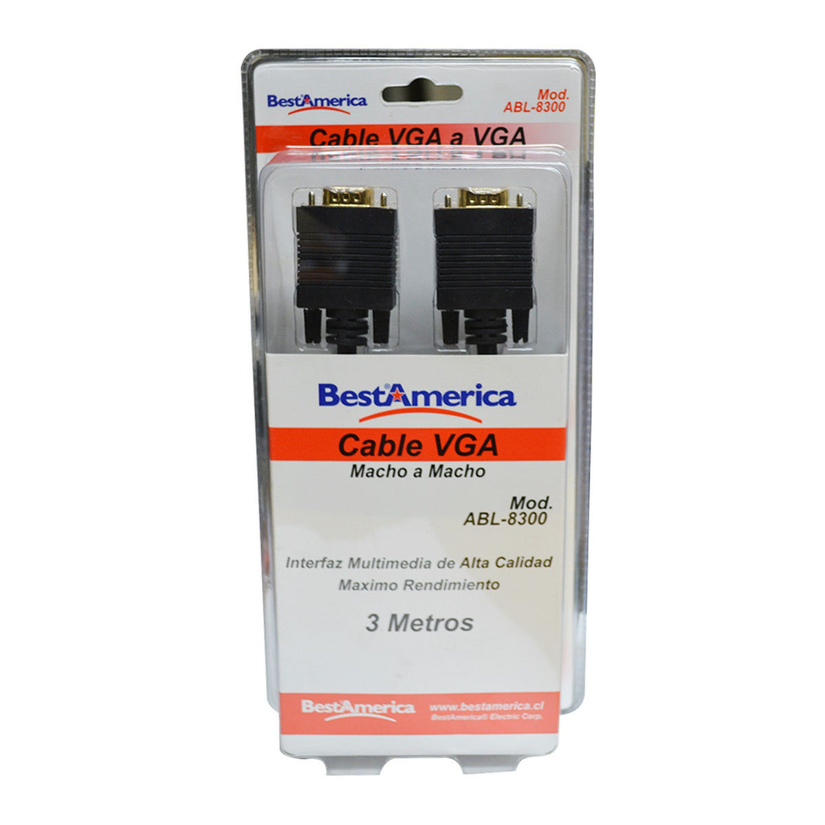 CABLE VGA 3MT BESTAMERICA ABL-8300