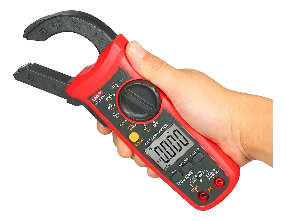 Pinza amperimétrica digital UNI-T UT202A+ True RMS, 600 A AC