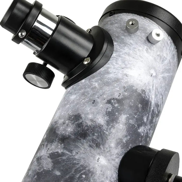 Telescopio Celestron FirstScope Moon Signature Series Reflector 76mm Dobsoniano Niños