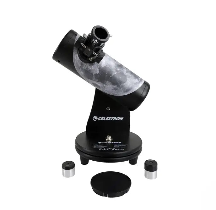 Telescopio Celestron FirstScope Moon Signature Series Reflector 76mm Dobsoniano Niños