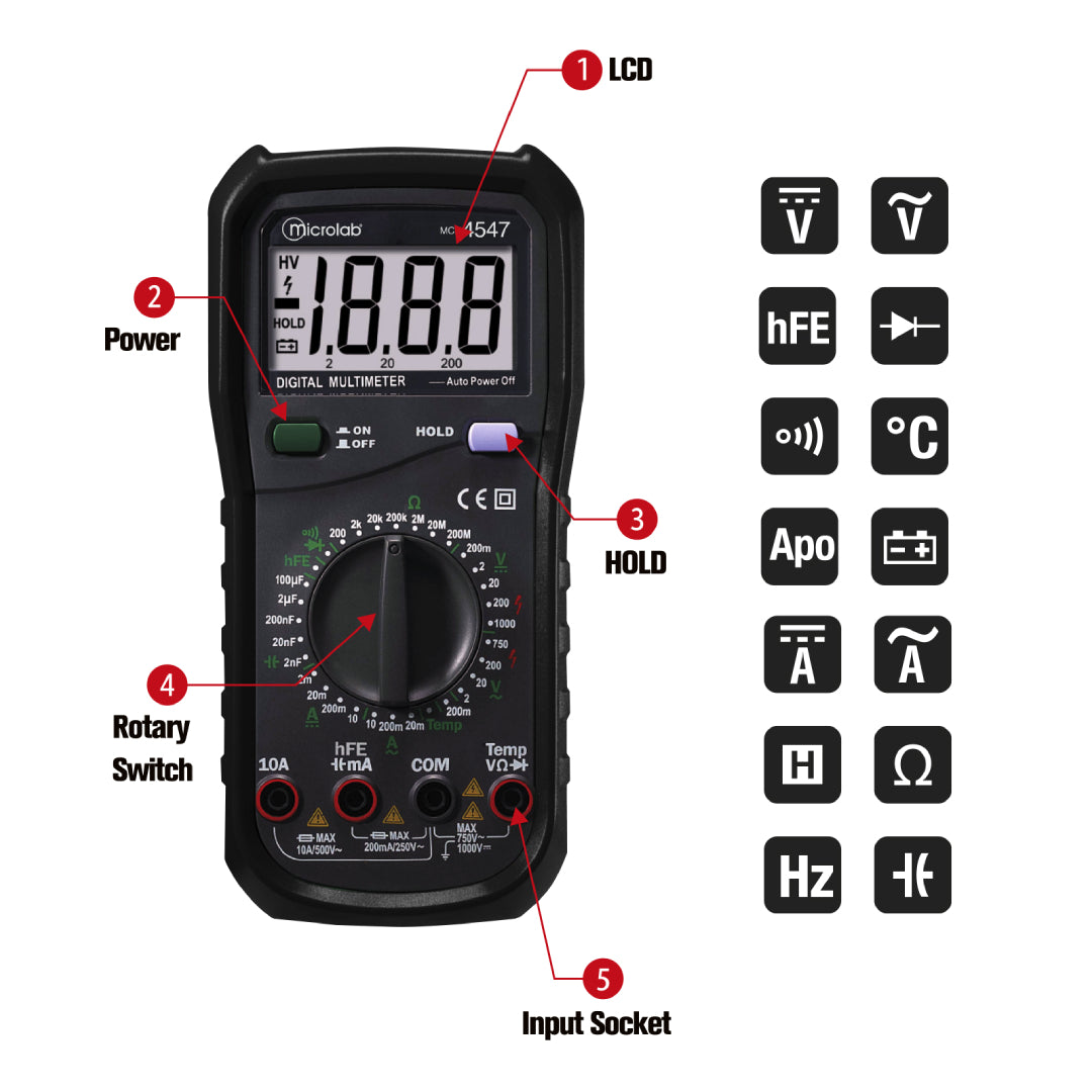 MULTI TESTER DIGITAL MLAB (4547)